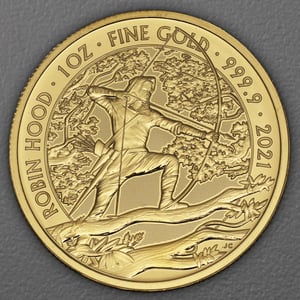 Goldmünze 1oz "Robin Hood" 2021 Myths and Legends (Großbritannien) - Hauptansicht