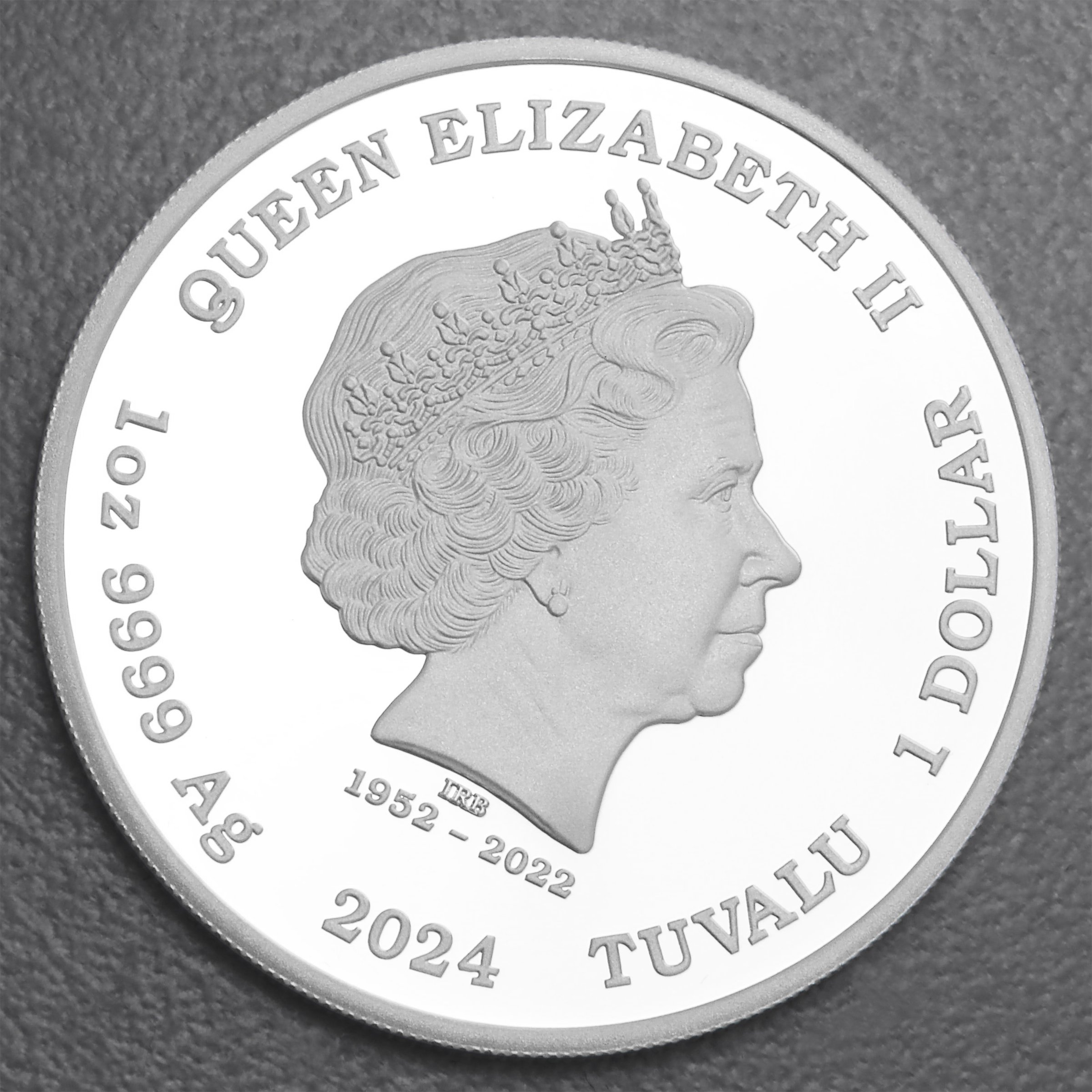 Silbermünze 1oz "Pierce Brosnan" 2024 (PP/koloriert) James Bond Legacy Series (Tuvalu) - Detailansicht 1