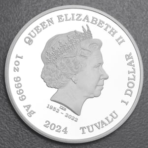 Silbermünze 1oz "Pierce Brosnan" 2024 (PP/koloriert) James Bond Legacy Series (Tuvalu) - Miniaturansicht 2