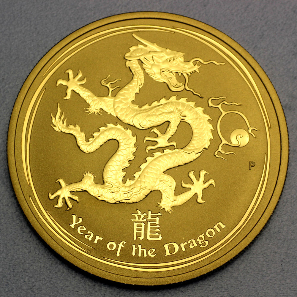 Goldmünze 1/4oz "Drache" 2012 Lunar II – Year of the Dragon (Australien) - Hauptansicht
