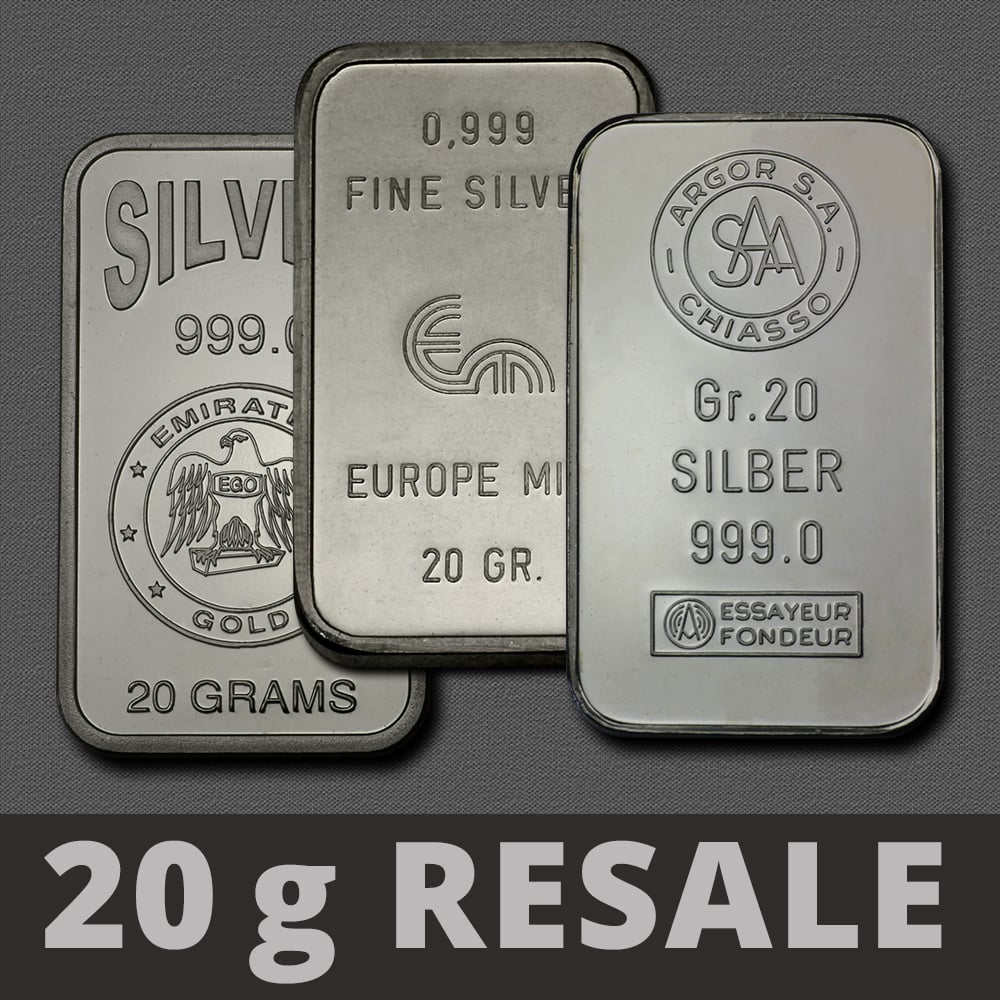 Silberbarren 20g (Resale) - Hauptansicht