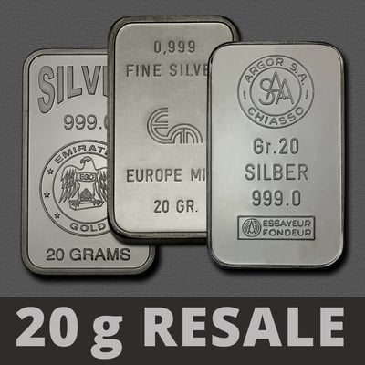 Silberbarren 20g (Resale) - Hauptansicht