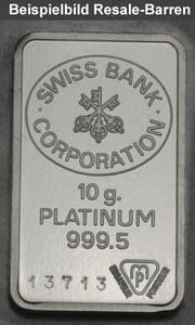 Platinbarren 10g (Resale) - Miniaturansicht 3