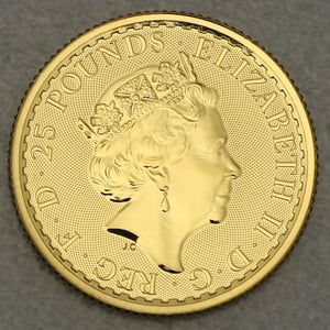 Goldmünze 1/4oz "Britannia" ab 2013 (24kt) (Großbritannien) - Miniaturansicht 2