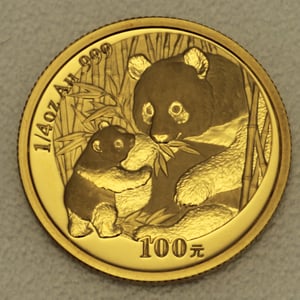 Goldmünze 1/4oz "Panda" 2005 (China) - Hauptansicht