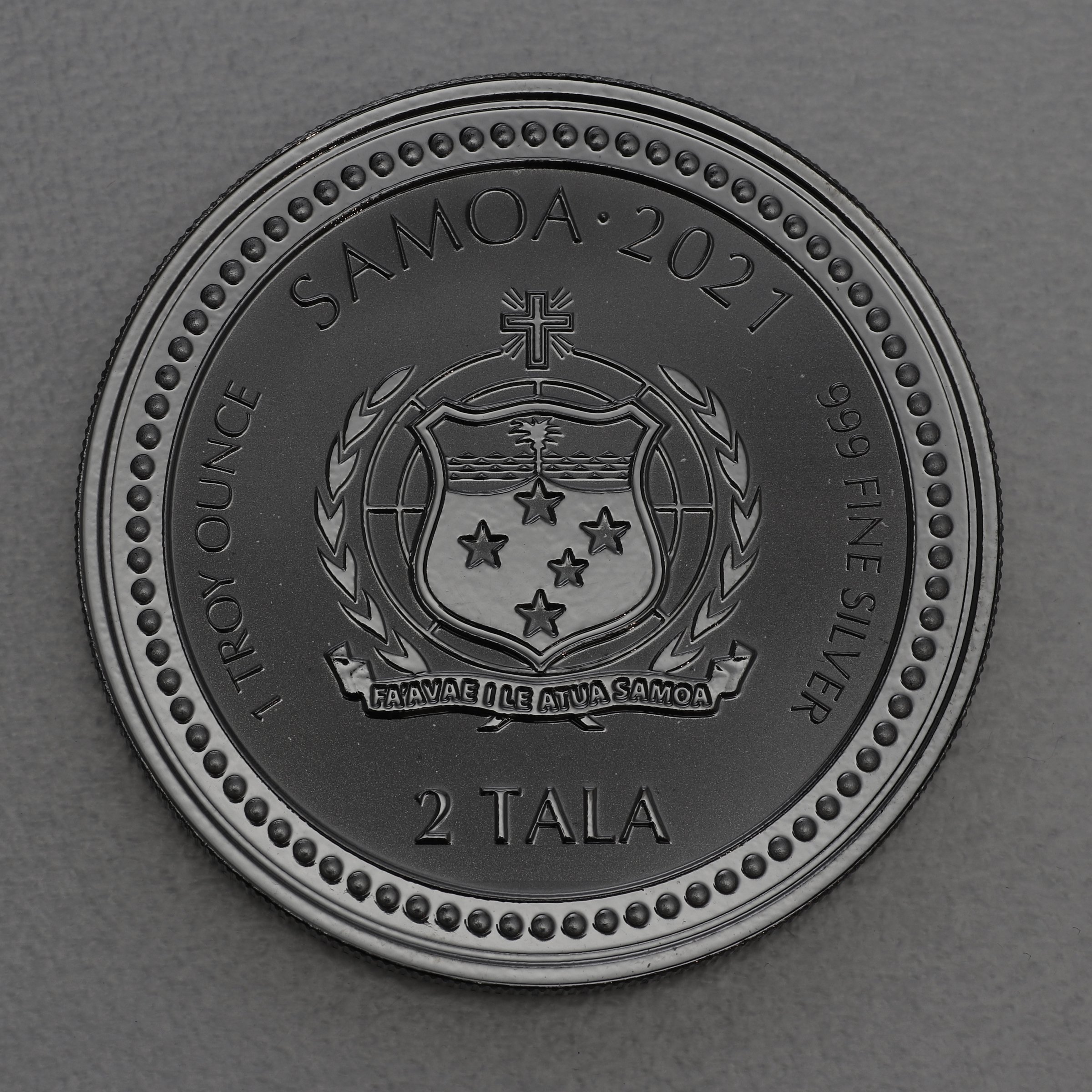 Silbermünze 1oz "Alpha & Omega" 2021 AF (Samoa) - Detailansicht 1