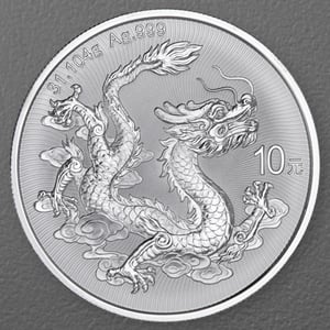 Silbermünze 1oz "China Drache" 2025 (China) - Hauptansicht