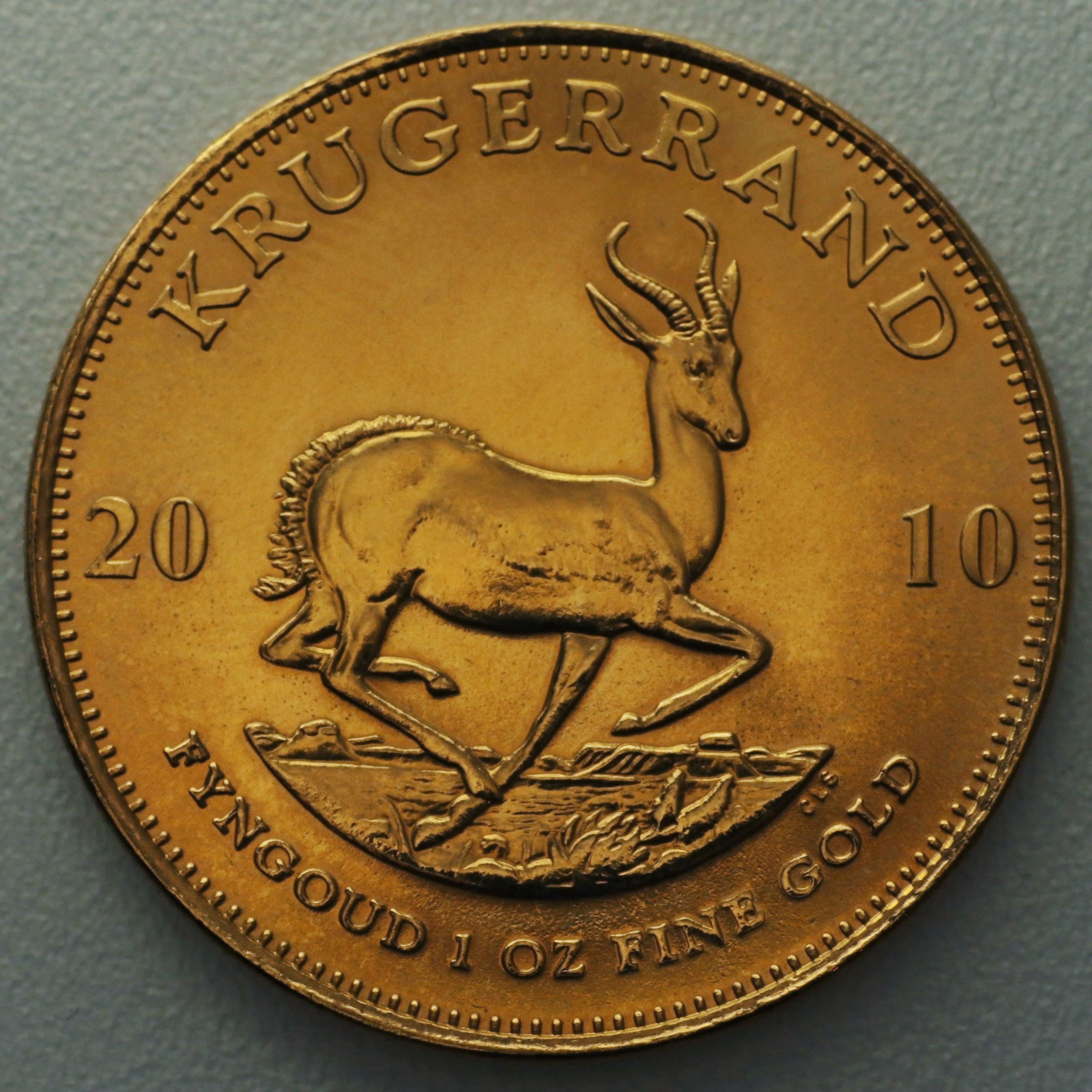 Goldmünze 1oz "Krügerrand" 2010 (Südafrika) - Hauptansicht