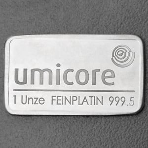 Platinbarren 1oz UMICORE (Pt) - Miniaturansicht 1