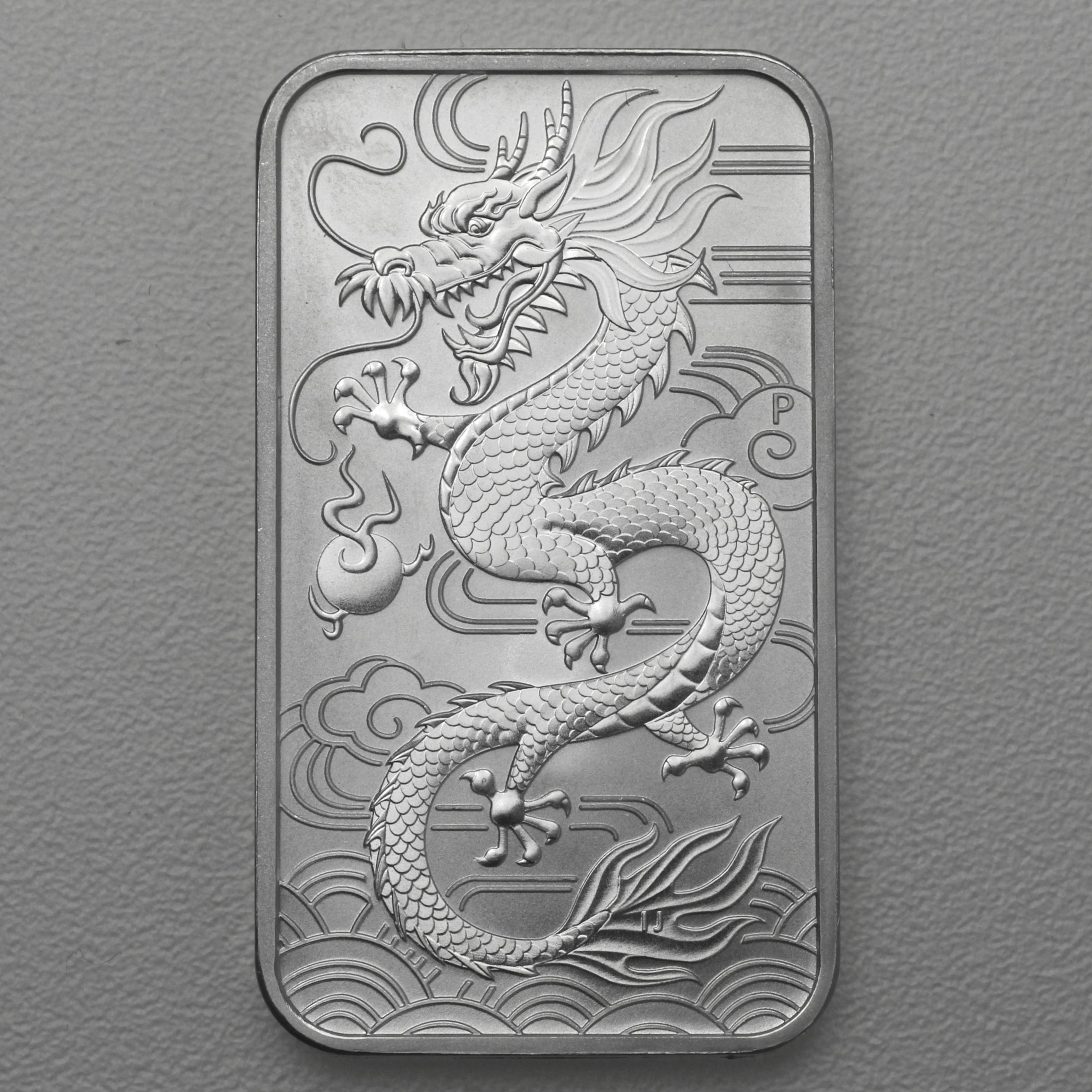 Silber Münzbarren 1oz "Rectangular Dragon" 2018 (Australien) - Hauptansicht