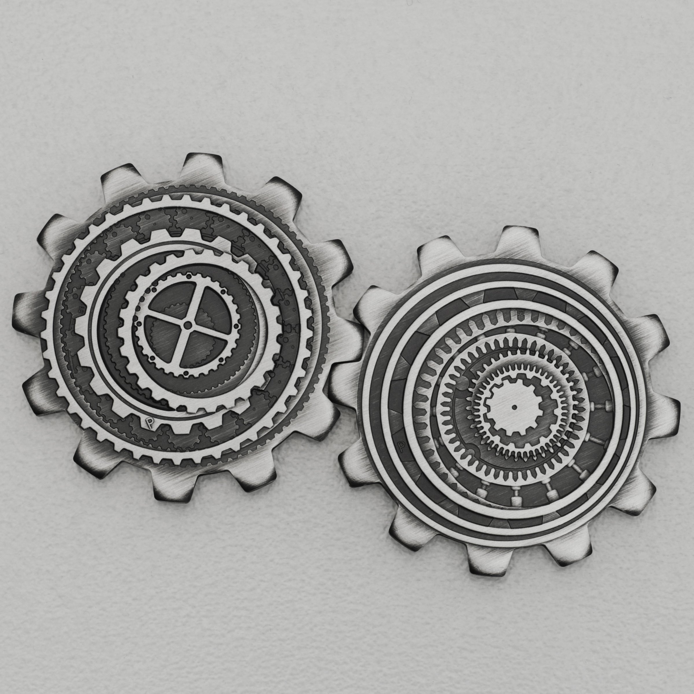 Silbermünzen 2 x 1oz "Industry in Motion" (AF) Set – 2-teilig (Tuvalu) - Detailansicht 4