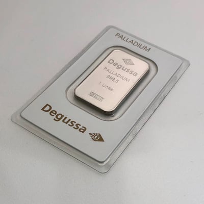 Palladiumbarren 1oz "DEGUSSA" - Miniaturansicht 2