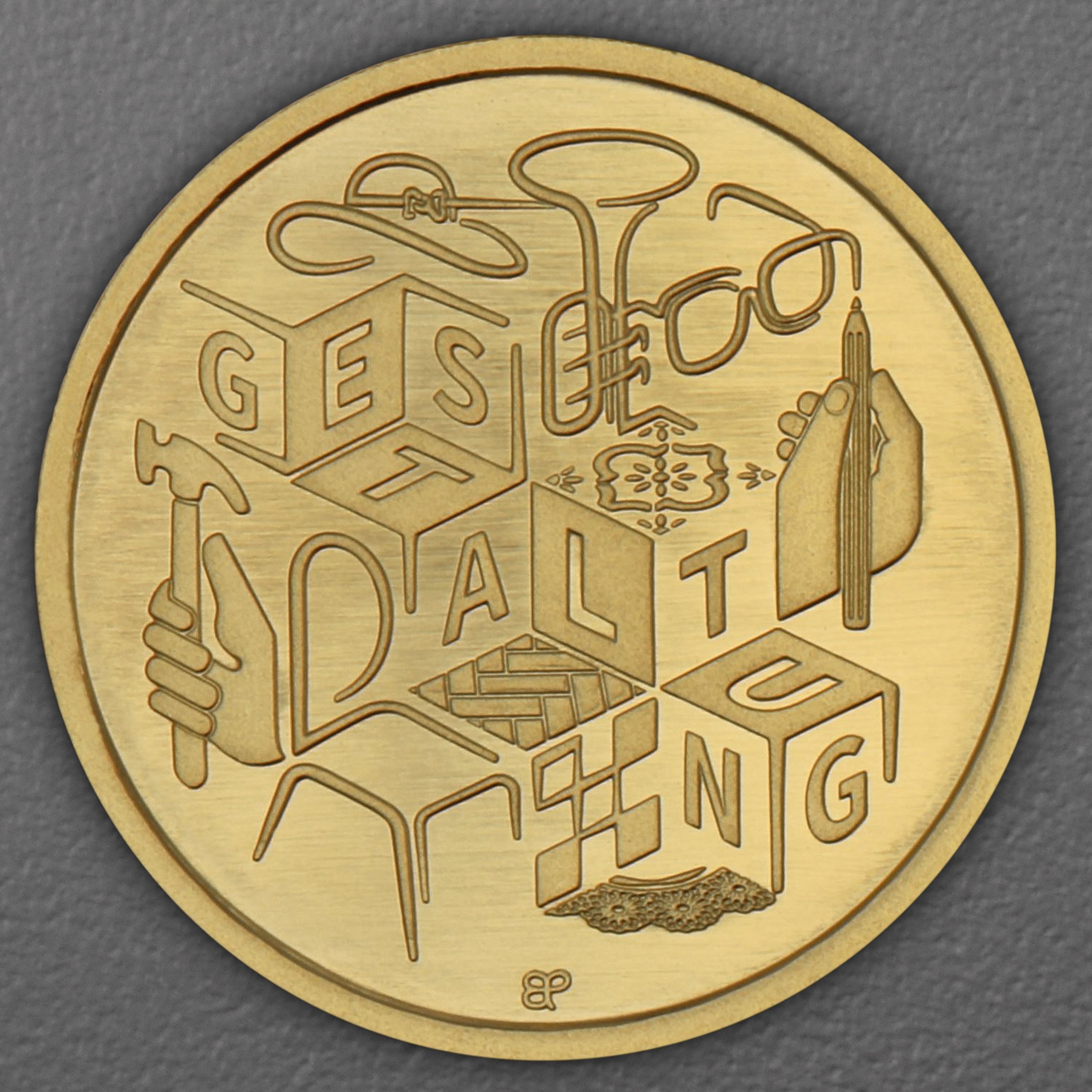 Goldmünze 50 Euro "Gestaltung" 2026 Deutsches Handwerk (Deutschland) - Hauptansicht