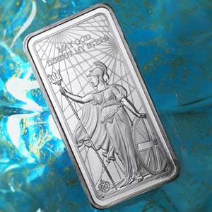 Münzbarren 10oz "St. Helena Standing Britannia" 22 - Miniaturansicht 3