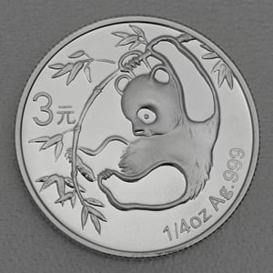 Silbermünze 1/4oz "Panda" 2007 verschiedene Motive 25 Jahre Panda Jubiläum (China) - Miniaturansicht 23