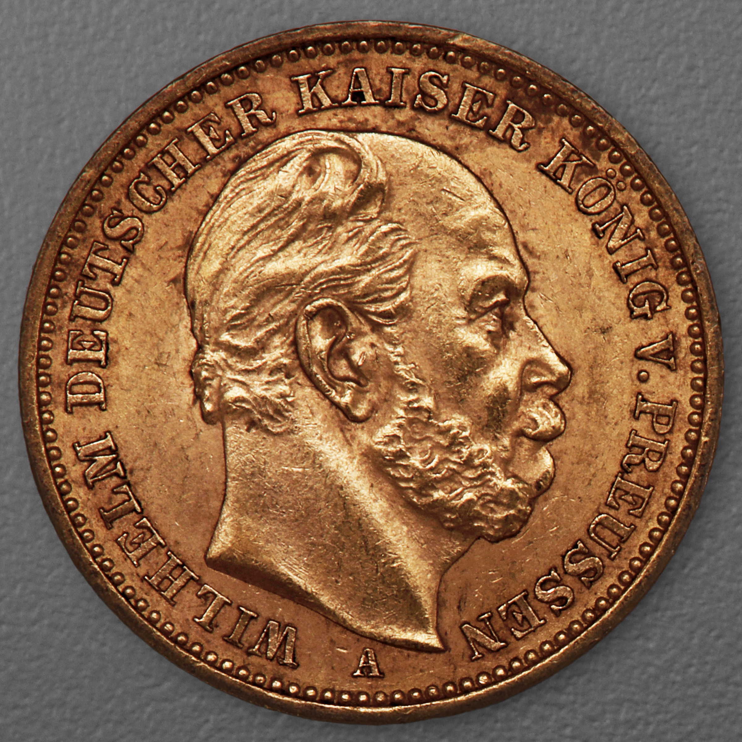 Goldmünze 20 Mark "Wilhelm I." 1886-A J.246 (Preußen) - Hauptansicht