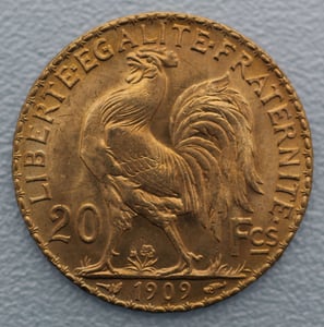 Goldmünze 100 x 20 Francs "Marianne" Tube (Frankreich) - Hauptansicht