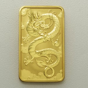 Gold Münzbarren 1oz "Rectangular Dragon" 2019 (Australien) - Miniaturansicht 2