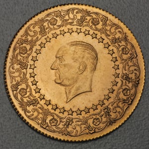 Goldmünze 250 Piaster "Monnaie de Luxe" (Türkei) - Hauptansicht