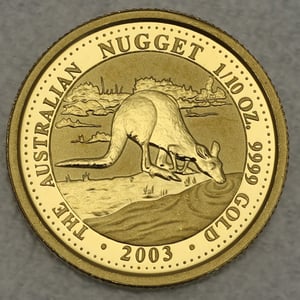 Goldmünze 1/10oz "Känguru" 2003 Australian Nugget (Australien) - Hauptansicht