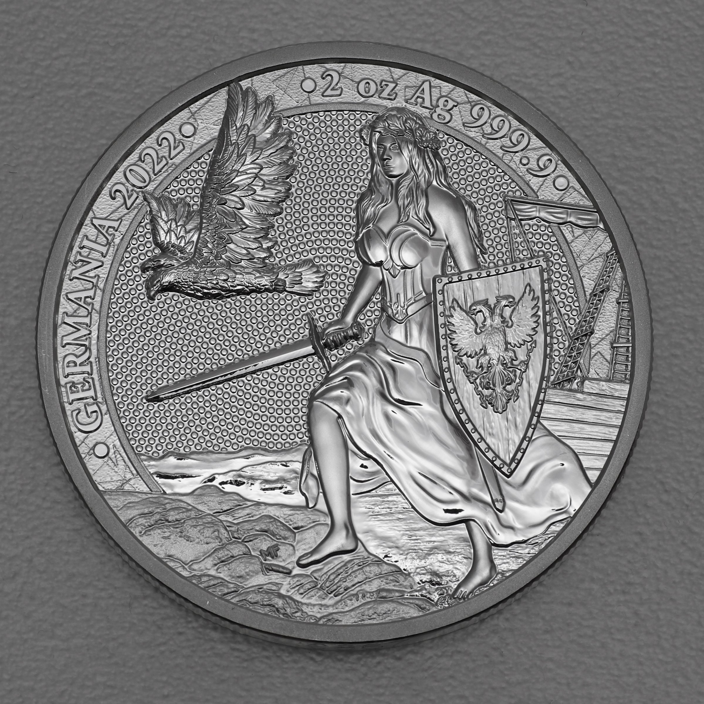Silbermedaille 2oz "Germania" 2022 (Polen) - Hauptansicht