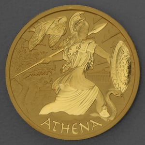 Goldmünze 1oz "Athena" 2022 Gods of Olympus (Tuvalu) - Hauptansicht