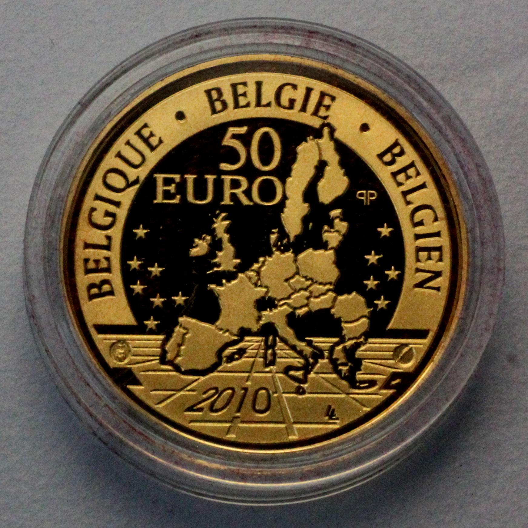 Goldmünze 50 Euro "Afrikanisches Museum" 2010 (Belgien) - Detailansicht 1