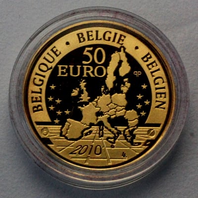 Goldmünze 50 Euro "Afrikanisches Museum" 2010 (Belgien) - Miniaturansicht 2