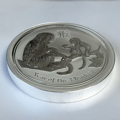 Silbermünze 1kg "Affe" 2016 Lunar II – Year of the Monkey (Australien) - Miniaturansicht 3