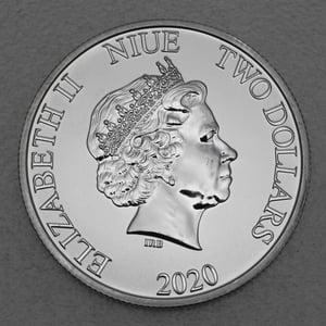 Silbermünze 1oz "Schildkröte" 2020 (Niue) - Miniaturansicht 2