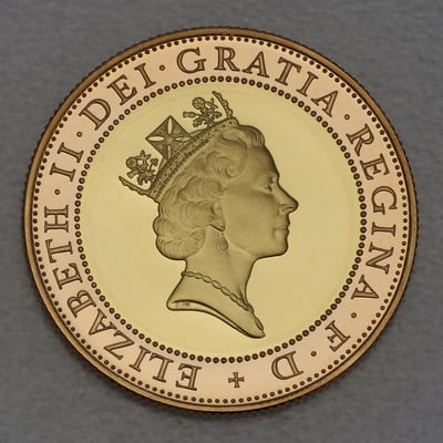 Goldmünze 2 Pounds "Technology" 1997 (PP) Shoulders of Giants (Großbritannien) - Miniaturansicht 2