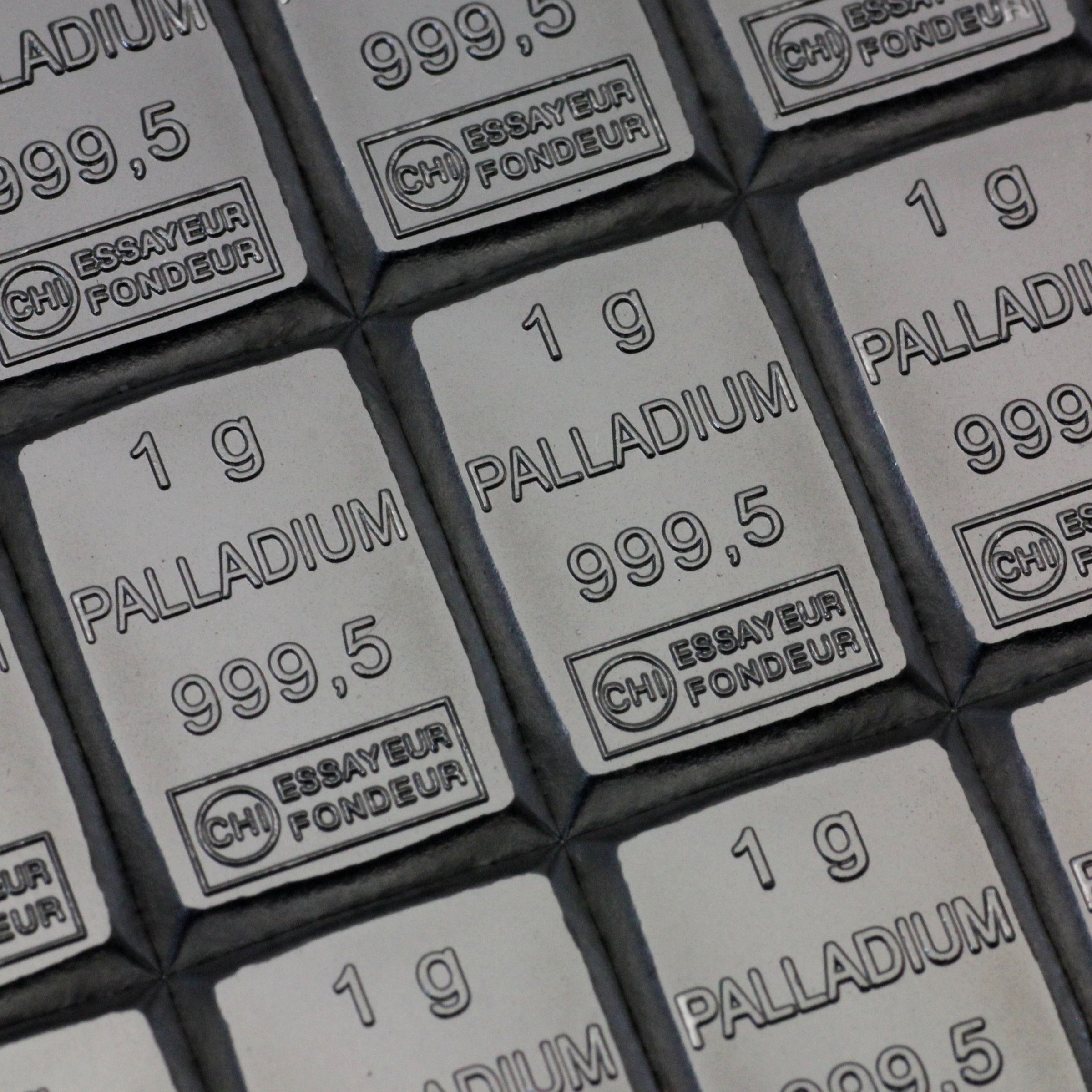Palladiumtafel (50x 1g Feinpalladium) "CombiBar" - Detailansicht 3