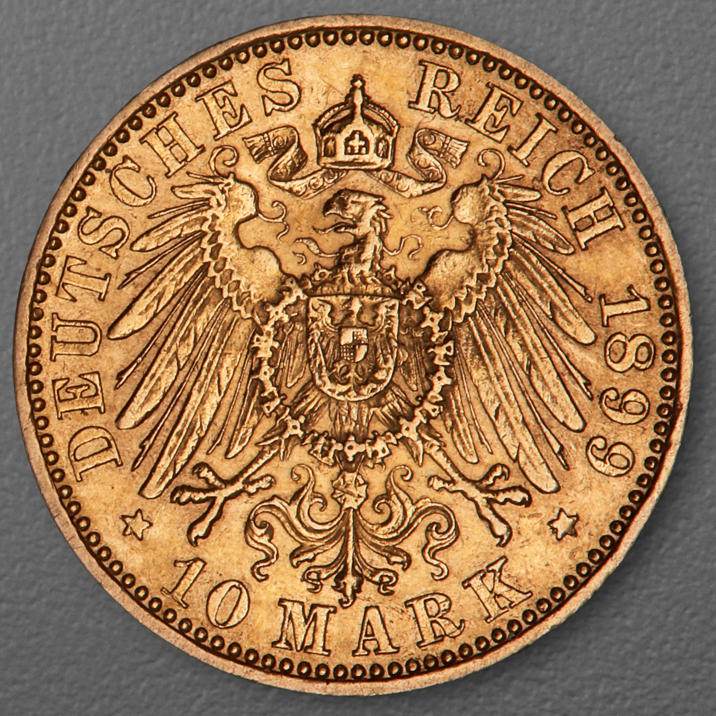 Goldmünze 10 Mark "Wilhelm II." 1899-A J.251 (Preußen) - Detailansicht 1