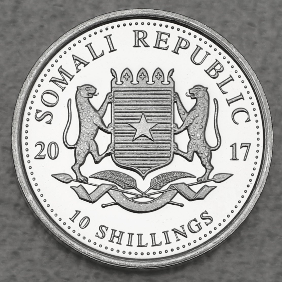 Silbermünze 1/10oz "Elefant" 2017 African Wildlife (Somalia) - Detailansicht 1