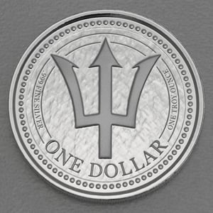 Silbermünze 1oz "Trident / Dreizack" 2018 (Barbados) - Hauptansicht