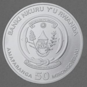 Silbermünze 1oz "Nilkrokodil" 2023 African Ounce 19% (Ruanda) - Miniaturansicht 2