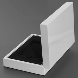 Luxus-Geschenkbox "Hochglanz weiß" (14,8x10,2cm) - Miniaturansicht 3