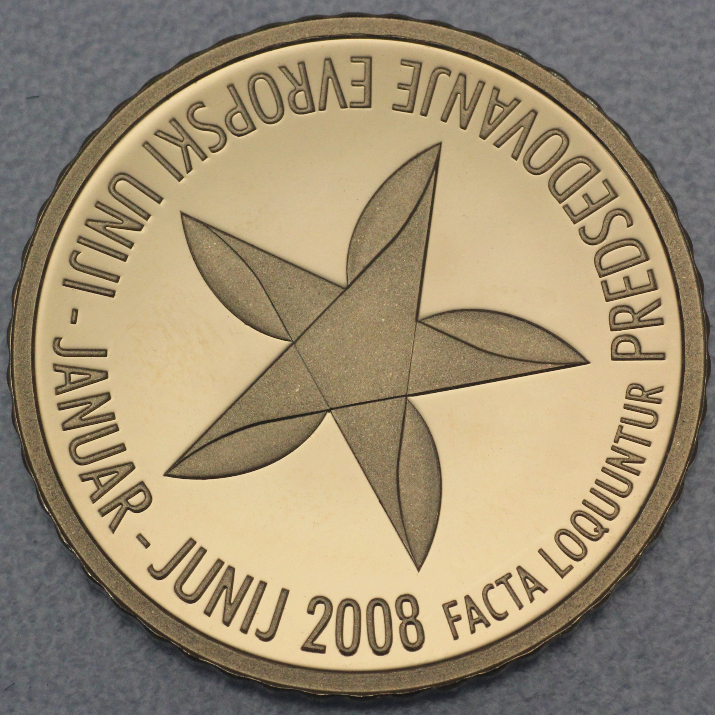 Goldmünze "100 Euro" 2008 EU-Ratspräsidentschaft (Slowenien) - Hauptansicht