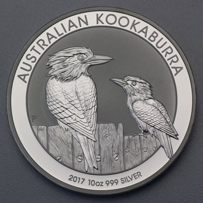 Silbermünze 10oz "Kookaburra" 2017 (Australien) - Miniaturansicht 1