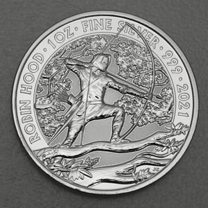 Silbermünze 1oz "Robin Hood" 2021 Myths and Legends (Großbritannien) - Hauptansicht