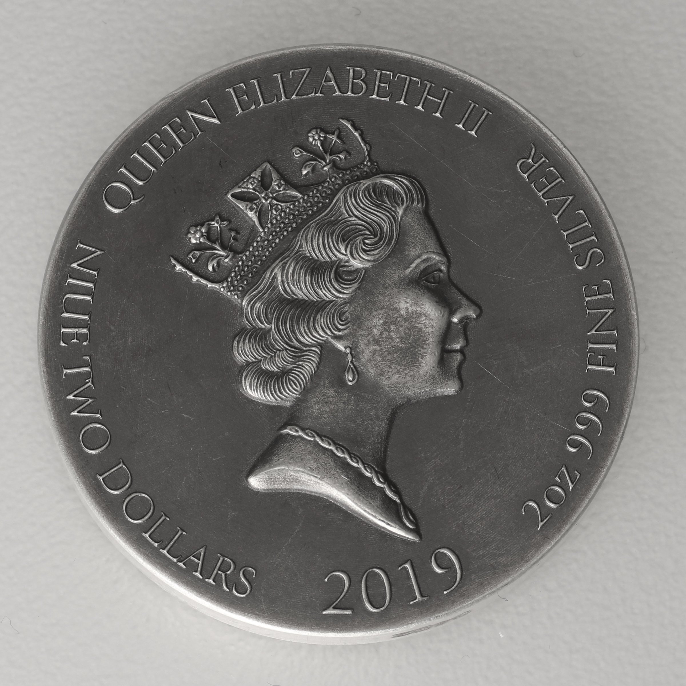 Silbermünze 2oz "The Crowned Virgin" 2019 (AF) Biblical (Niue) - Detailansicht 1