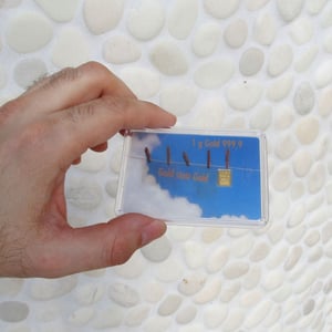 Goldbarren 1g "Gold statt Geld/Wäscheleine" (Flip) - Miniaturansicht 5
