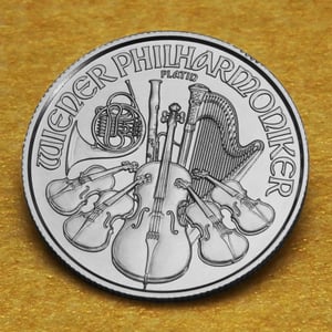 Platinmünze 1/25oz "Wiener Philharmoniker" aktueller Jahrgang 19% (Österreich) - Miniaturansicht 5