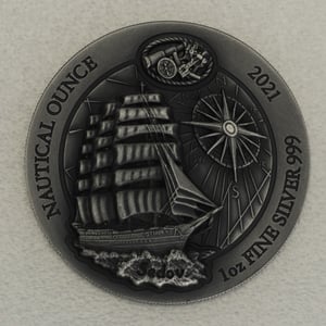 Silbermünze 1oz "Sedov" 2021 (HR/AF) Nautical Ounce diff. (Ruanda) - Miniaturansicht 1