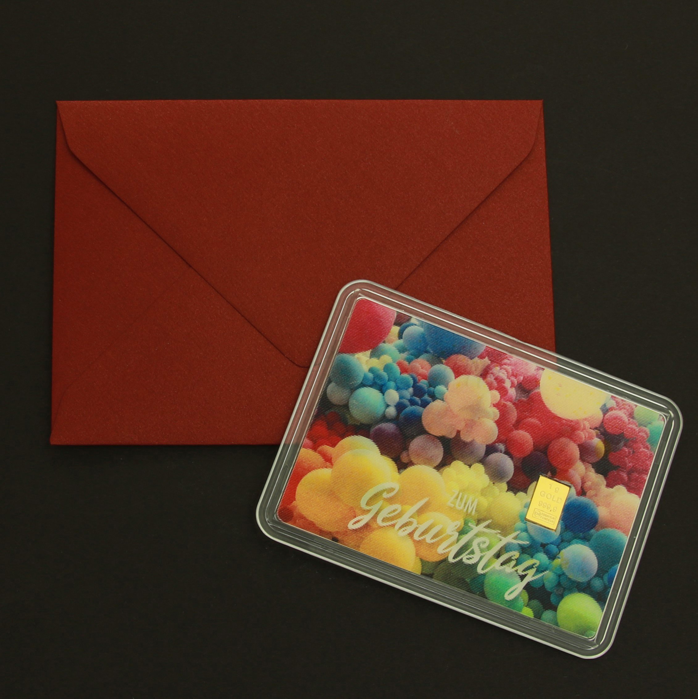 Geschenk-Umschlag "Red Glamour" (A8, klein) - Detailansicht 3