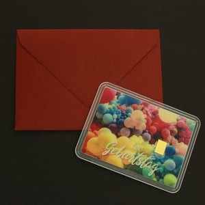 Geschenk-Umschlag "Red Glamour" (A8, klein) - Miniaturansicht 4