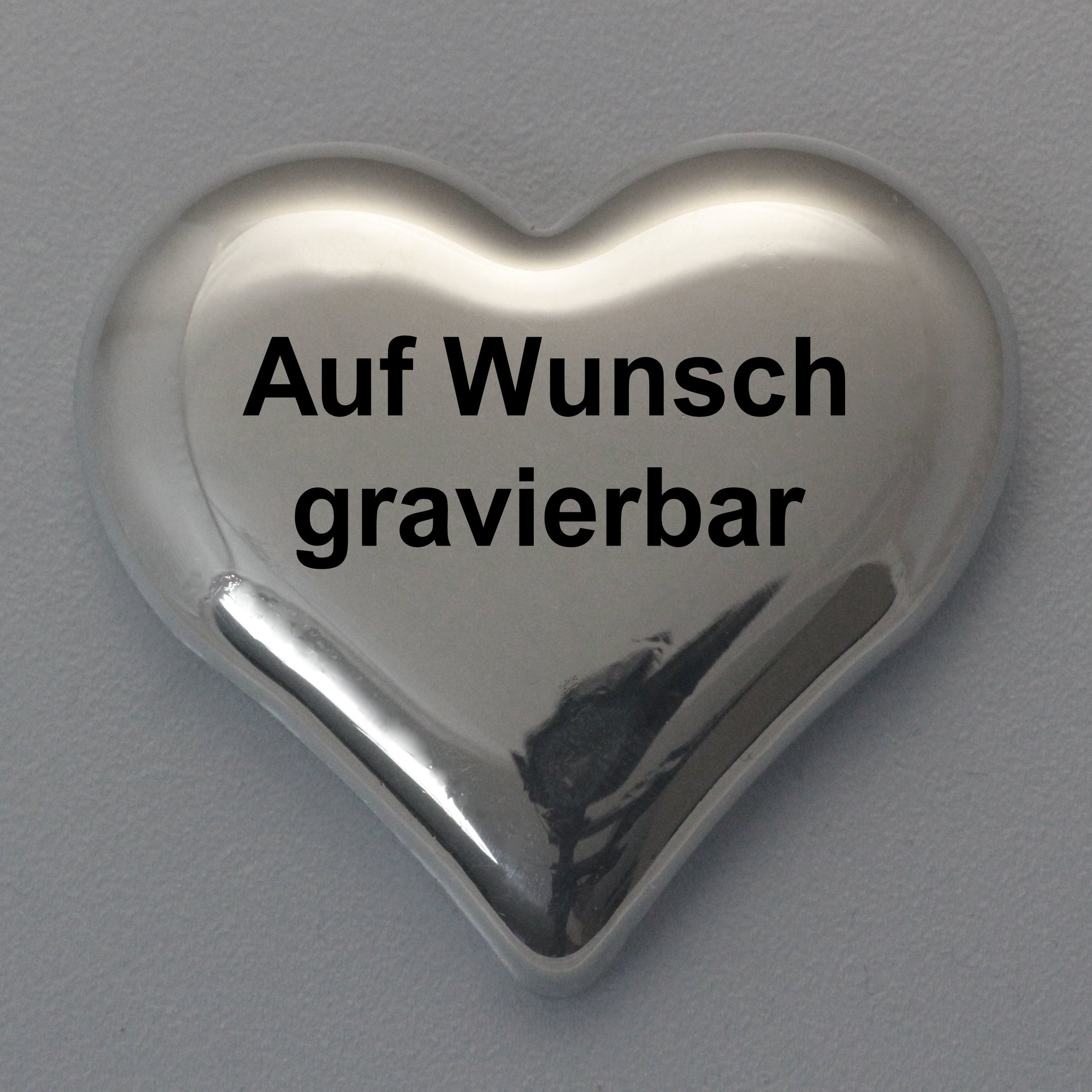 Silber 3-D Barren "Gravur-Herz" 100g, glänzend, gegossen - Detailansicht 1