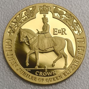 Goldmünzen "Golden Jubilee" 2002 (PP) Set – 4-teilig (Isle of Man) - Miniaturansicht 4