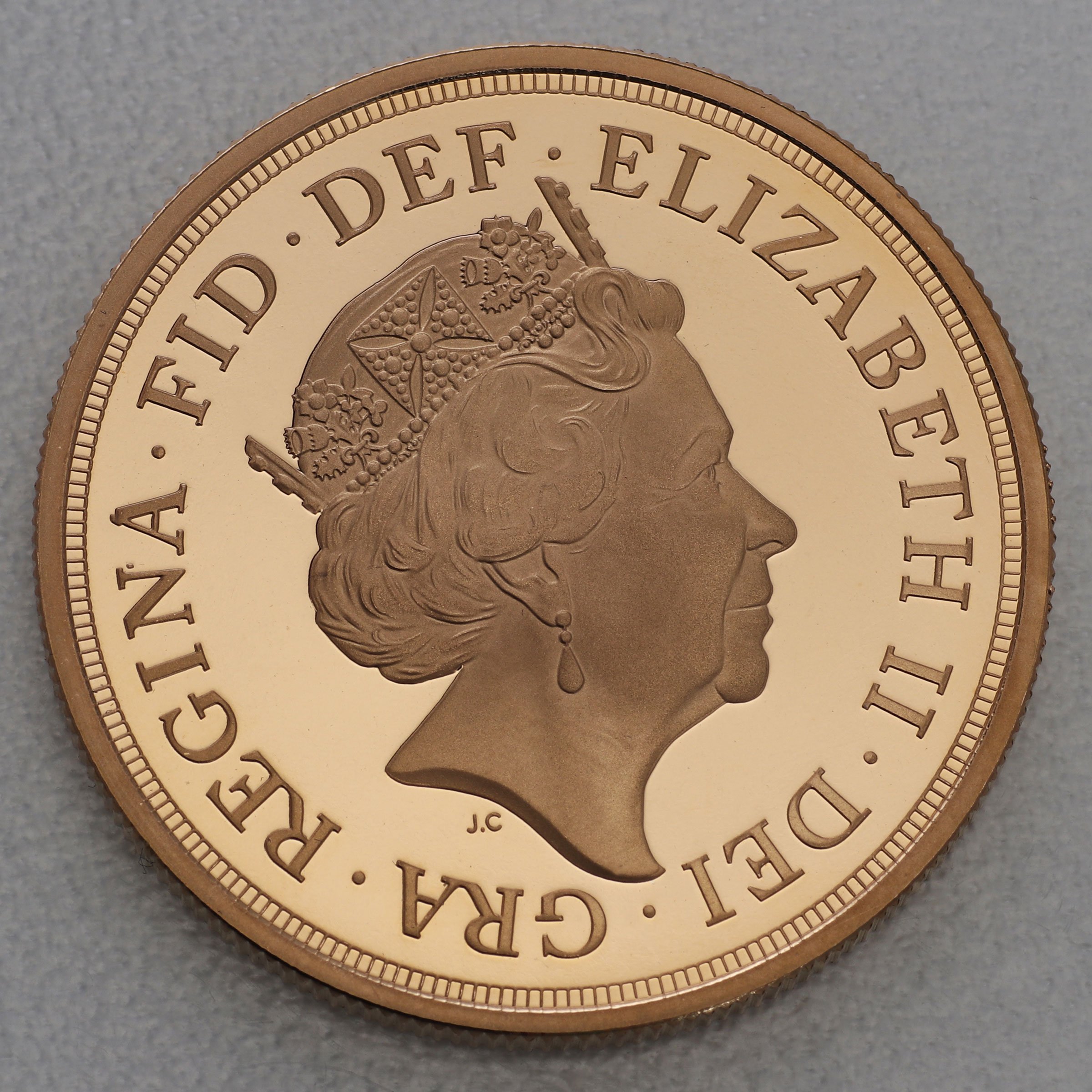 Goldmünze 5 Sovereign "Elizabeth II." 2015 (Großbritannien) - Detailansicht 1