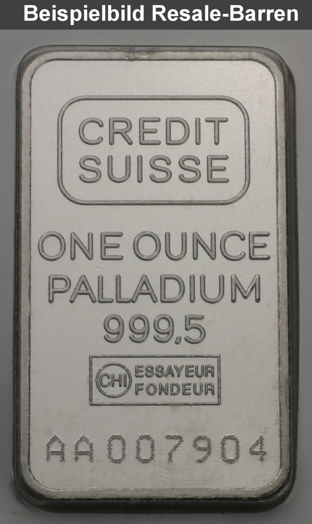 Palladiumbarren 1oz "Resale" - Detailansicht 3